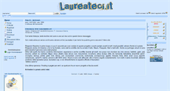 Desktop Screenshot of laureateci.it